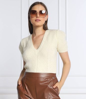Sweter damski na zimę Liu Jo ze sklepu: Gomez Fashion Store w kategorii: Swetry damskie - zdjęcie 874714-BD9-10338_LC225W000175119