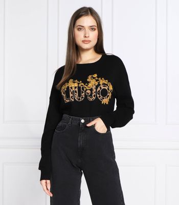 Liu Jo - Sweter damski casualowy ze sklepu: Gomez Fashion Store w kategorii: Swetry damskie - zdjęcie 874714-BD9-10338_LJ225W000075N92