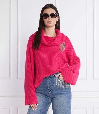Sweter damski casual Twinset Actitude ze sklepu: Gomez Fashion Store w kategorii: Swetry damskie - zdjęcie 874714-BD9-10338_TA225W000024573