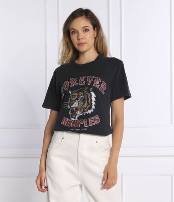 Bluzka damska w stylu młodzieżowym The Kooples ze sklepu: Gomez Fashion Store w kategorii: Bluzki damskie - zdjęcie 874714-BD9-10338_TK225W000011003