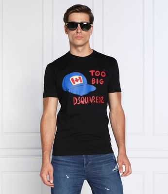 Dsquared2 - T-shirt męski w stylu młodzieżowym ze sklepu: Gomez Fashion Store w kategorii: T-shirty męskie - zdjęcie 874714-BD9-10338_DQ225M000008900