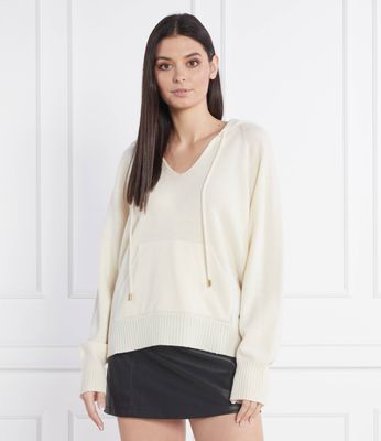 Sweter damski casualowy zimowy Twinset ze sklepu: Gomez Fashion Store w kategorii: Swetry damskie - zdjęcie 874714-BD9-10338_TS225W000064299