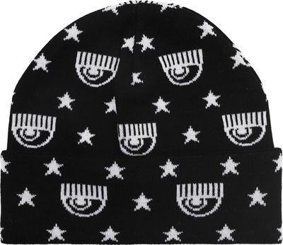 Czapka zimowa damska Chiara Ferragni ze sklepu: Gomez Fashion Store w kategorii: Czapki zimowe damskie - zdjęcie 874714-BD9-10338_CF225W000021012
