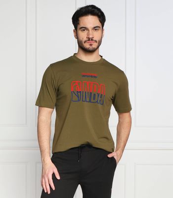 BOSS ORANGE - T-shirt męski w stylu młodzieżowym ze sklepu: Gomez Fashion Store w kategorii: T-shirty męskie - zdjęcie 874714-BD9-10338_BO225M000084344