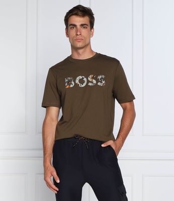 T-shirt męski na wiosnę BOSS ORANGE ze sklepu: Gomez Fashion Store w kategorii: T-shirty męskie - zdjęcie 874714-BD9-10338_BO225M000095308