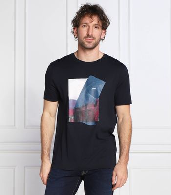 BOSS ORANGE - T-shirt męski na wiosnę ze sklepu: Gomez Fashion Store w kategorii: T-shirty męskie - zdjęcie 874714-BD9-10338_BO225M000098404