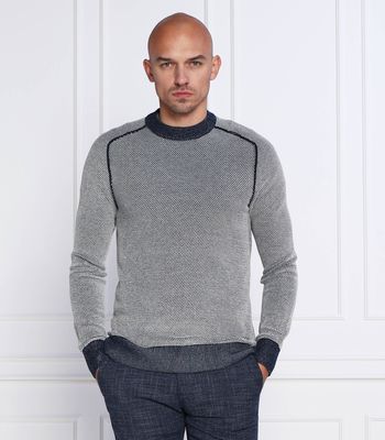 BOSS ORANGE - Sweter męski ze sklepu: Gomez Fashion Store w kategorii: Swetry męskie - zdjęcie 874714-BD9-10338_BO225M000115404