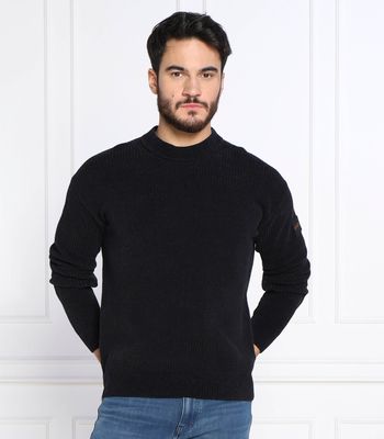 Sweter męski casual BOSS ORANGE ze sklepu: Gomez Fashion Store w kategorii: Swetry męskie - zdjęcie 874714-BD9-10338_BO225M000127001