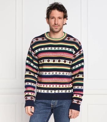 Sweter męski młodzieżowy Kenzo ze sklepu: Gomez Fashion Store w kategorii: Swetry męskie - zdjęcie 874714-BD9-10338_KE225M000048A19