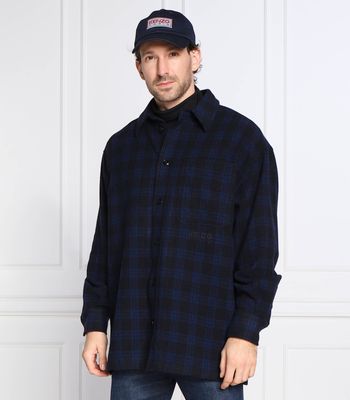 Koszula męska z klasycznym kołnierzykiem Kenzo ze sklepu: Gomez Fashion Store w kategorii: Koszule męskie - zdjęcie 874714-BD9-10338_KE225M000054A19