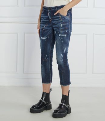Jeansy damskie w miejskim stylu Dsquared2 ze sklepu: Gomez Fashion Store w kategorii: Jeansy damskie - zdjęcie 874714-BD9-10338_DQ225W000022470