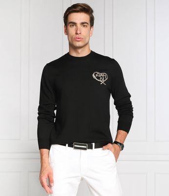 Sweter męski casualowy Alexander McQueen ze sklepu: Gomez Fashion Store w kategorii: Swetry męskie - zdjęcie 874714-BD9-10338_AQ225M000010075