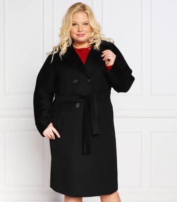 Płaszcz damski casual Persona by Marina Rinaldi ze sklepu: Gomez Fashion Store w kategorii: Płaszcze damskie - zdjęcie 874714-BD9-10338_SO225W000002074