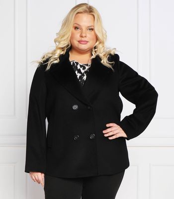 Płaszcz damski casual Persona by Marina Rinaldi ze sklepu: Gomez Fashion Store w kategorii: Płaszcze damskie - zdjęcie 874714-BD9-10338_SO225W000008074