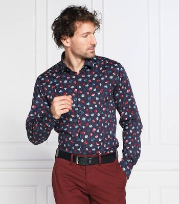 Koszula męska na wiosnę Karl Lagerfeld ze sklepu: Gomez Fashion Store w kategorii: Koszule męskie - zdjęcie 874714-BD9-10338_KL225M000181690