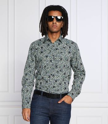 Koszula męska jesienna Karl Lagerfeld ze sklepu: Gomez Fashion Store w kategorii: Koszule męskie - zdjęcie 874714-BD9-10338_KL225M000182991