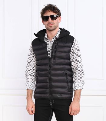 Karl Lagerfeld - Kamizelka męska na jesień na wiosnę ze sklepu: Gomez Fashion Store w kategorii: Kamizelki męskie - zdjęcie 874714-BD9-10338_KL225M000199990
