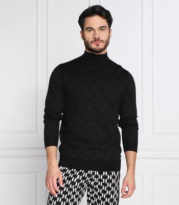 Sweter męski casual Karl Lagerfeld ze sklepu: Gomez Fashion Store w kategorii: Swetry męskie - zdjęcie 874714-BD9-10338_KL225M000215990