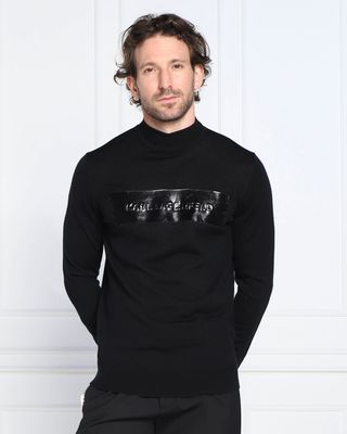 Sweter męski Karl Lagerfeld ze sklepu: Gomez Fashion Store w kategorii: Swetry męskie - zdjęcie 874714-BD9-10338_KL225M000223990