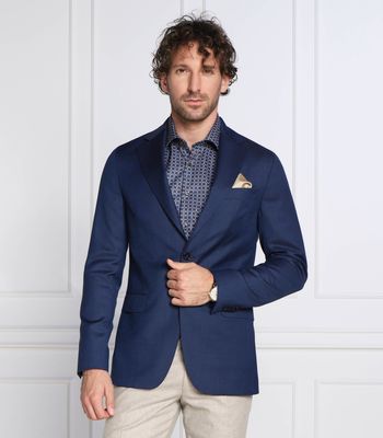 Marynarka męska elegancka Oscar Jacobson ze sklepu: Gomez Fashion Store w kategorii: Marynarki męskie - zdjęcie 874714-BD9-10338_OJ225M000008030