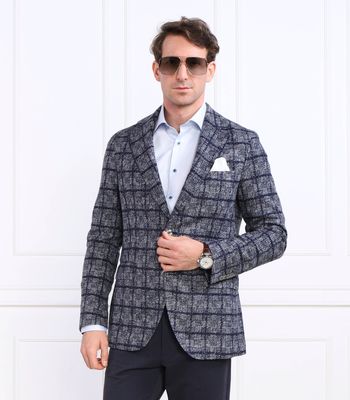 Marynarka męska na jesień Oscar Jacobson ze sklepu: Gomez Fashion Store w kategorii: Marynarki męskie - zdjęcie 874714-BD9-10338_OJ225M000011033