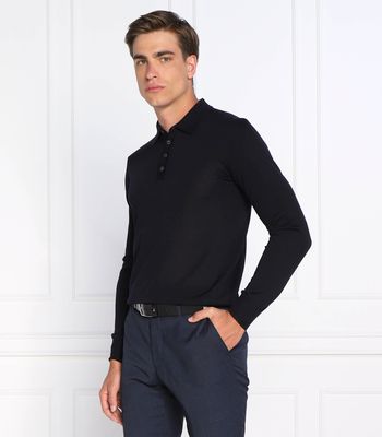 Sweter męski casual Oscar Jacobson ze sklepu: Gomez Fashion Store w kategorii: Swetry męskie - zdjęcie 874714-BD9-10338_OJ225M000020039