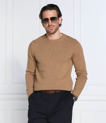 Sweter męski casualowy zimowy Oscar Jacobson ze sklepu: Gomez Fashion Store w kategorii: Swetry męskie - zdjęcie 874714-BD9-10338_OJ225M000024042