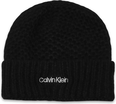 Calvin Klein - Czapka zimowa damska ze sklepu: Gomez Fashion Store w kategorii: Czapki zimowe damskie - zdjęcie 874714-BD9-10338_CK225W000125284
