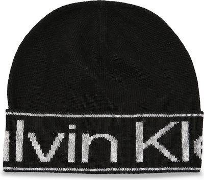Czapka zimowa damska Calvin Klein ze sklepu: Gomez Fashion Store w kategorii: Czapki zimowe damskie - zdjęcie 874714-BD9-10338_CK225W000128284