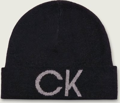 Czapka zimowa damska Calvin Klein ze sklepu: Gomez Fashion Store w kategorii: Czapki zimowe damskie - zdjęcie 874714-BD9-10338_CK225W000131284
