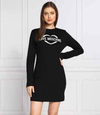 Sukienka prosta Love Moschino ze sklepu: Gomez Fashion Store w kategorii: Sukienki - zdjęcie 874714-BD9-10338_LM225W000068074