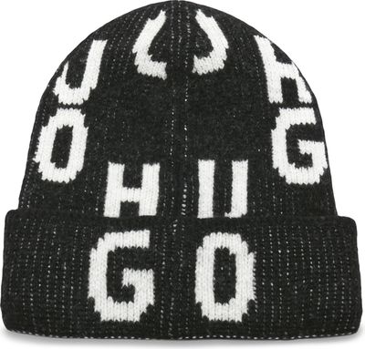 Czapka zimowa damska HUGO ze sklepu: Gomez Fashion Store w kategorii: Czapki zimowe damskie - zdjęcie 874714-BD9-10338_BU225W000151001