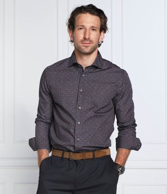 Koszula męska casual z klasycznym kołnierzykiem van Laack ze sklepu: Gomez Fashion Store w kategorii: Koszule męskie - zdjęcie 874714-BD9-10338_VL225M000004793