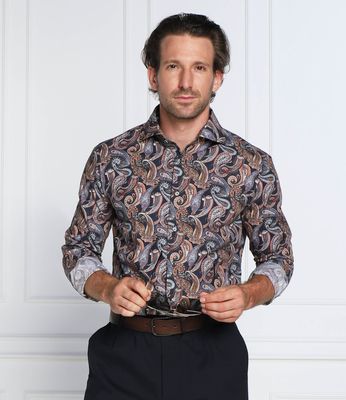 Koszula męska z klasycznym kołnierzykiem młodzieżowa van Laack ze sklepu: Gomez Fashion Store w kategorii: Koszule męskie - zdjęcie 874714-BD9-10338_VL225M000006780