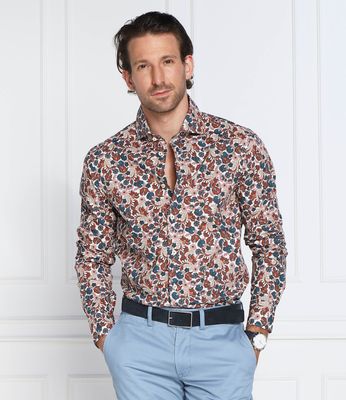 Koszula męska jesienna z klasycznym kołnierzykiem van Laack ze sklepu: Gomez Fashion Store w kategorii: Koszule męskie - zdjęcie 874714-BD9-10338_VL225M000008105