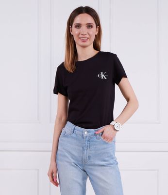 Bluzka damska casual Calvin Klein Jeans ze sklepu: Gomez Fashion Store w kategorii: Bluzki damskie - zdjęcie 874714-BD9-10338_CJ225W000081A81