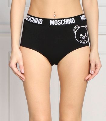 Majtki damskie z napisami Moschino Underwear ze sklepu: Gomez Fashion Store w kategorii: Majtki damskie - zdjęcie 874714-BD9-10338_MU225W000013555