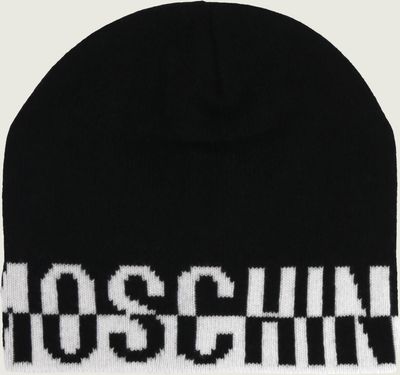 Czapka zimowa damska Moschino ze sklepu: Gomez Fashion Store w kategorii: Czapki zimowe damskie - zdjęcie 874714-BD9-10338_MO225W000024116
