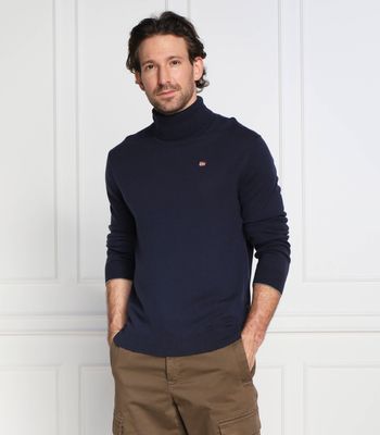 Sweter męski na jesień Napapijri ze sklepu: Gomez Fashion Store w kategorii: Swetry męskie - zdjęcie 874714-BD9-10338_NA225M000028176