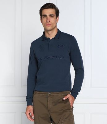 La Martina - T-shirt męski casual ze sklepu: Gomez Fashion Store w kategorii: T-shirty męskie - zdjęcie 874714-BD9-10338_LR225M000020717