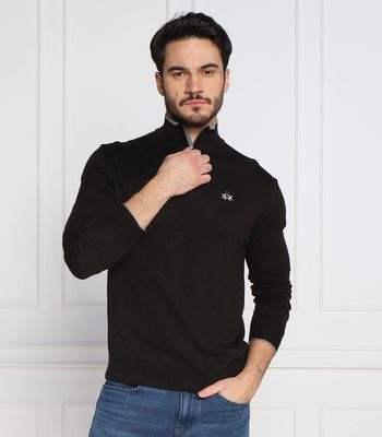 Sweter męski zimowy casual La Martina ze sklepu: Gomez Fashion Store w kategorii: Swetry męskie - zdjęcie 874714-BD9-10338_LR225M000029999