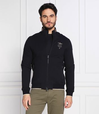 Bluza męska na wiosnę casual Aeronautica Militare ze sklepu: Gomez Fashion Store w kategorii: Bluzy męskie - zdjęcie 874714-BD9-10338_AM225M000068095