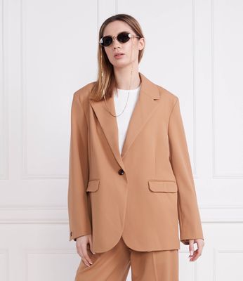 Marynarka elegancki Samsøe Samsøe ze sklepu: Gomez Fashion Store w kategorii: Marynarki damskie - zdjęcie 874714-BD9-10338_SS225W000004006
