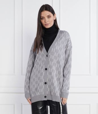 Karl Lagerfeld - Sweter damski na zimę ze sklepu: Gomez Fashion Store w kategorii: Swetry damskie - zdjęcie 874714-BD9-10338_KL225W000171754