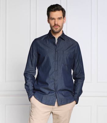 Koszula męska z kołnierzykiem button down BOSS ORANGE ze sklepu: Gomez Fashion Store w kategorii: Koszule męskie - zdjęcie 874714-BD9-10338_BO231M000014404
