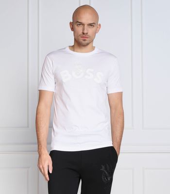 BOSS GREEN - T-shirt męski wiosenny casual ze sklepu: Gomez Fashion Store w kategorii: T-shirty męskie - zdjęcie 874714-BD9-10338_BG231M000047100