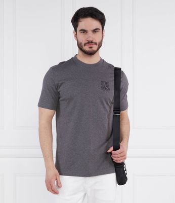 T-shirt męski casual HUGO ze sklepu: Gomez Fashion Store w kategorii: T-shirty męskie - zdjęcie 874714-BD9-10338_BU231M000145038
