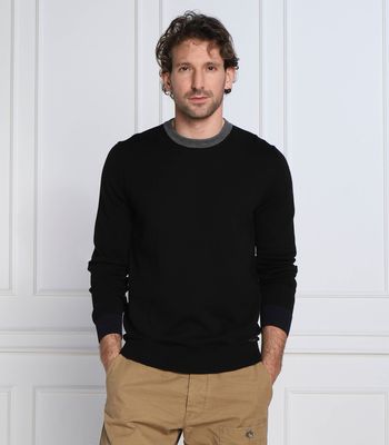 Sweter męski casual HUGO ze sklepu: Gomez Fashion Store w kategorii: Swetry męskie - zdjęcie 874714-BD9-10338_BU231M000188001