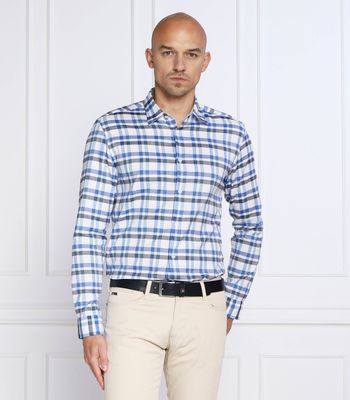 Koszula męska z klasycznym kołnierzykiem BOSS BLACK ze sklepu: Gomez Fashion Store w kategorii: Koszule męskie - zdjęcie 874714-BD9-10338_BB231M000152422