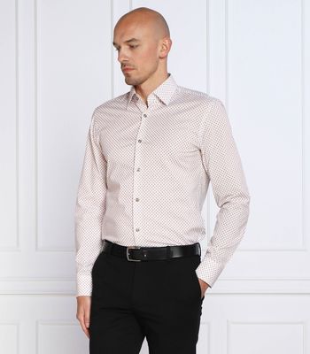 Koszula męska casualowa z klasycznym kołnierzykiem BOSS BLACK ze sklepu: Gomez Fashion Store w kategorii: Koszule męskie - zdjęcie 874714-BD9-10338_BB231M000185260
